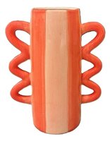 vaas gestreept roze met perzik