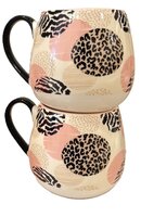 mokken, roze met dierenprint