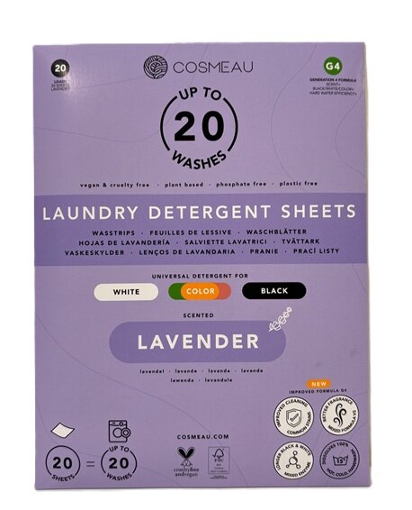 lavendel wasstrips, 20 stuks cosmeau