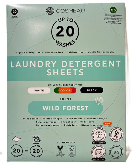 Wasstrips Wild forest, Cosmeau 20 stuks