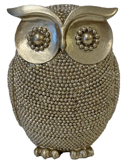 luxe decoratie uil voor woonkamer