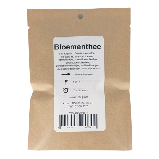 Bloemen thee zakje - 25 gram Arelo thee