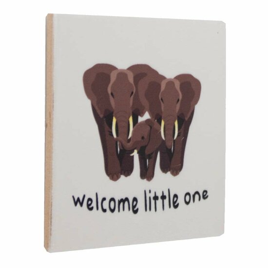 tegeltje als cadeau, welcome little one
