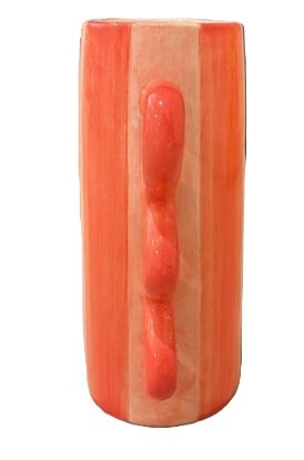 vaas gestreept roze met perzik