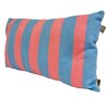 Sierkussen Roze en blauw, Rechthoekig met strepen