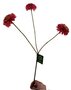 kunsttak, korenbloem roze rood